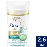Dove Ultimate 48-Hour Water-Based + Glycerin Antiperspirant & Deodorant Stick, Cucumber Water & Mint, thumbnail image