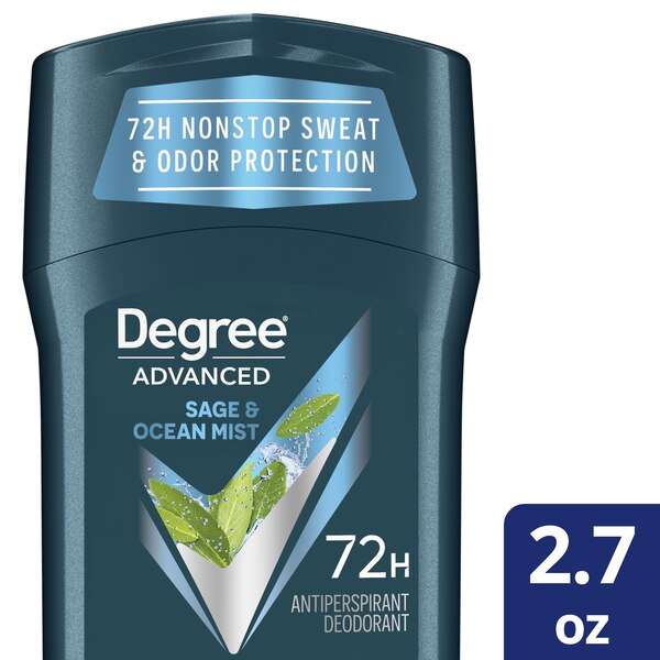 Degree Advanced 72-Hour Antiperspirant & Deodorant Stick, Sage & Ocean Mist, 2.7 OZ