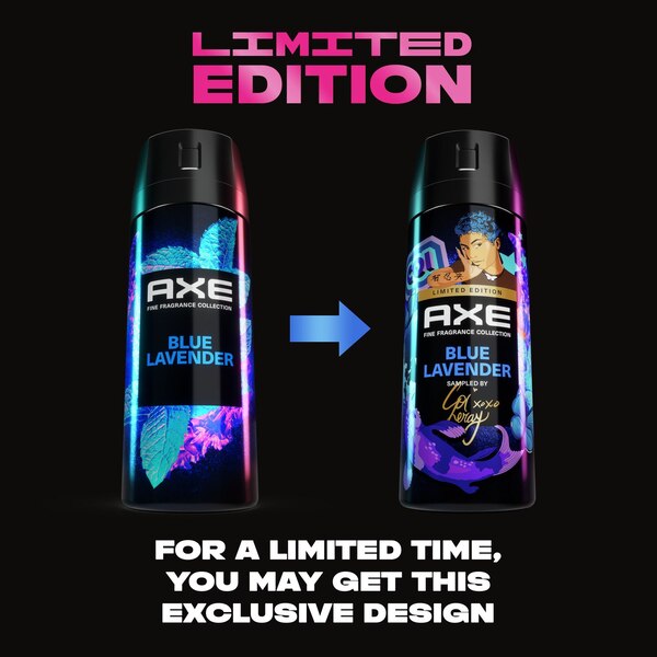 AXE 72-Hour Premium Deodorant Body Spray, Blue Lavender, 4 OZ