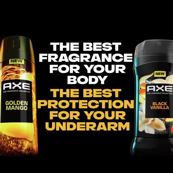 AXE 72-Hour Premium Deodorant Body Spray, Golden Mango, 4 OZ