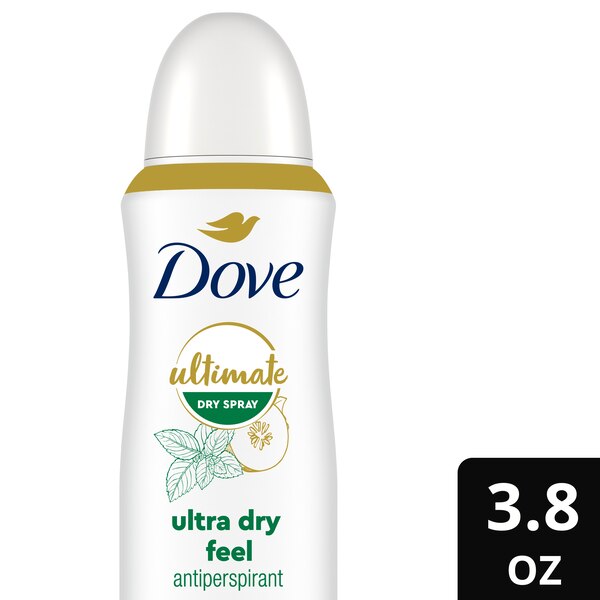 Dove Ultimate 72-Hour Antiperspirant & Deodorant Dry Spray, Cucumber Water & Mint