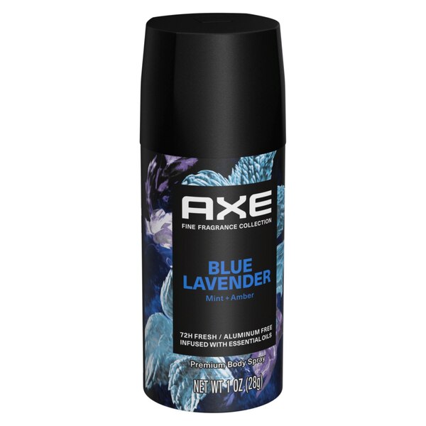 AXE 72-Hour Premium Deodorant Body Spray, Blue Lavender, 1 OZ
