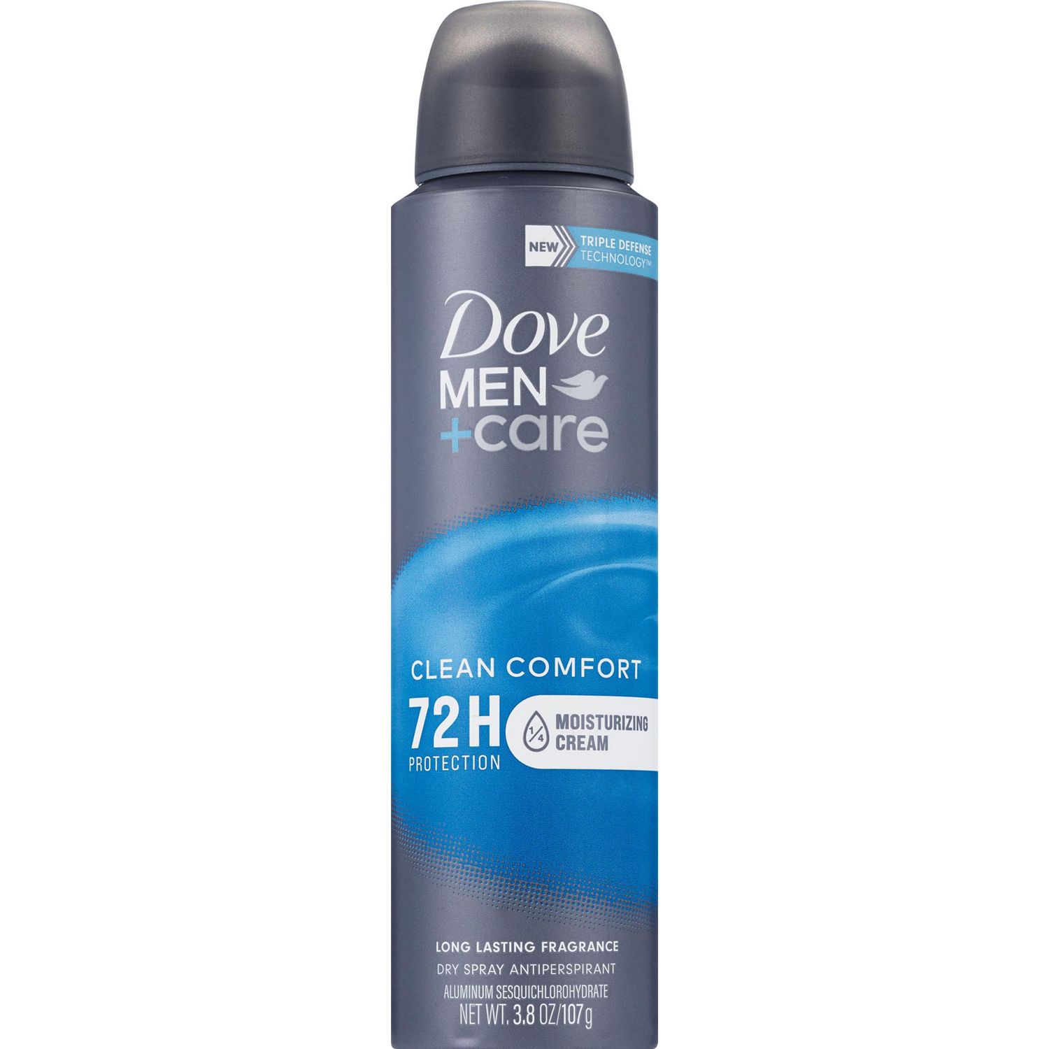 Dove Men + Care Antiperspirant Dry Spray, Clean Comfort, 3.8 OZ