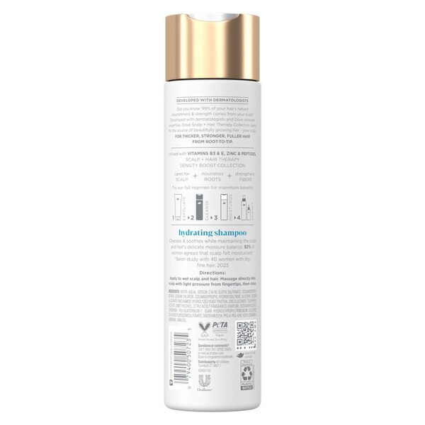 Dove Scalp & Hair Therapy Density Boost Hydrating Shampoo, 9.25 OZ