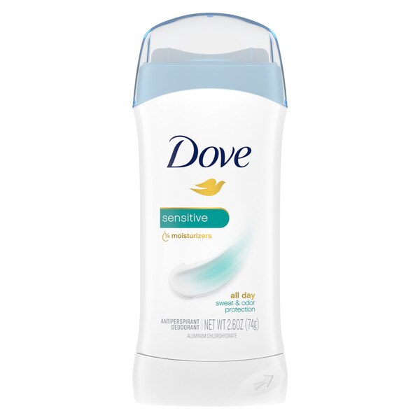 Dove All Day Antiperspirant & Deodorant Stick, Sensitive, 2.6 OZ