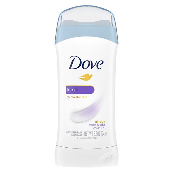 Dove All Day Antiperspirant & Deodorant Stick, Fresh, 2.6 OZ