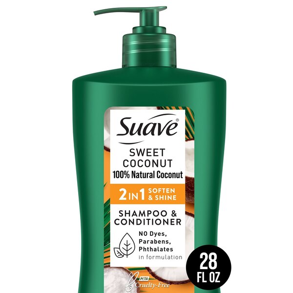Suave Coconut 2-in-1 Shampoo & Conditioner, 28 OZ