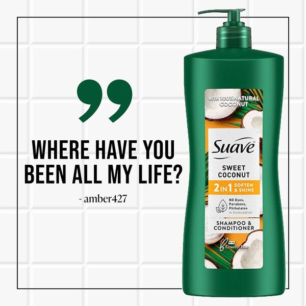 Suave Coconut 2-in-1 Shampoo & Conditioner, 28 OZ