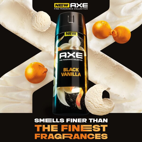 AXE 72-Hour Premium Deodorant Body Spray, Black Vanilla, 4 OZ