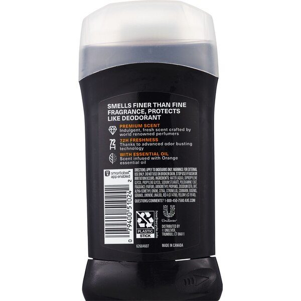 AXE 72-Hour Premium Deodorant Stick, Black Vanilla, 3 OZ