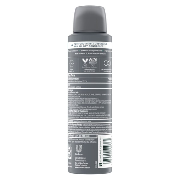 Dove Men+Care Dry Spray Antiperspirant, Moon Oasis, 3.8 OZ