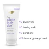 Dove Whole Body Deodorant Invisible Cream, Coconut & Vanilla, 2.5 OZ, thumbnail image