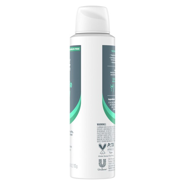 Dove Men+Care Whole Body Deodorant Dry Spray, Aloe & Bamboo, 4.0 OZ