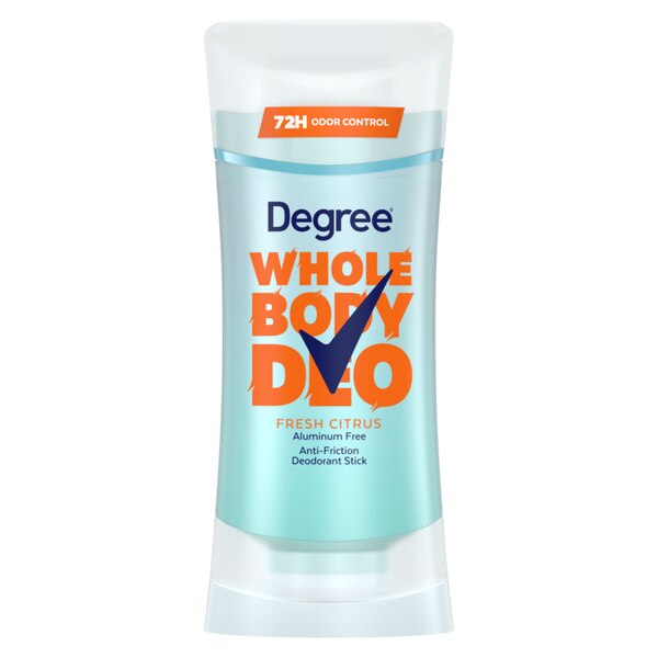 Degree Whole Body Deodorant Stick, Fresh Citrus, 2.6 OZ