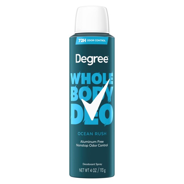 Degree Whole Body Deodorant Spray, Ocean Rush, 4 OZ