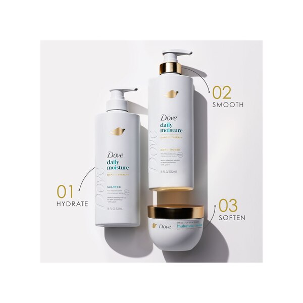 Dove Hyaluronic & Moisture 10-in-1 Serum Hair Mask, 9.2 OZ