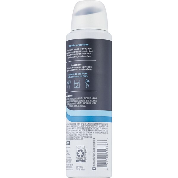 Dove Men+Care Whole Body Deodorant, Marine + Blue Cypress, 4 OZ