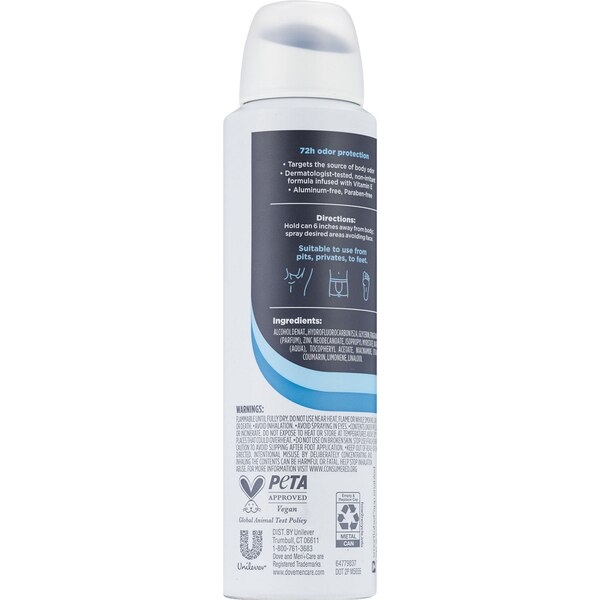 Dove Men+Care Whole Body Deodorant, Marine + Blue Cypress, 4 OZ