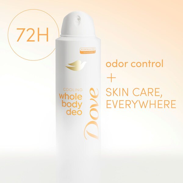 Dove Whole Body Deo Spray, Peach & White Tea, 4 OZ