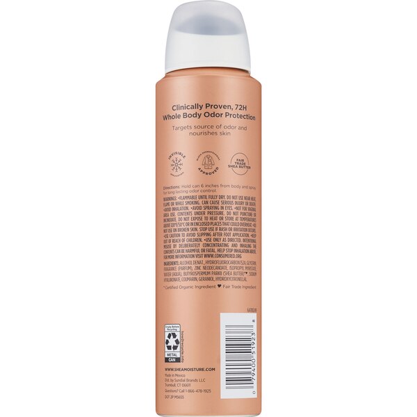 Shea Moisture Nourish Whole Body Deodorant Spray, 4 OZ