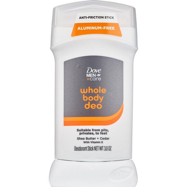 Dove Men + Care Whole Body Deodorant Stick, Shea Butter + Cedar, 3 OZ