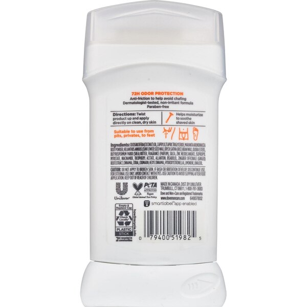 Dove Men + Care Whole Body Deodorant Stick, Shea Butter + Cedar, 3 OZ