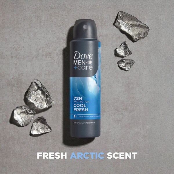 Dove Men+Care 72-Hour Antiperspirant Dry Spray, Cool Fresh, 3.8 OZ