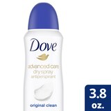 Dove Advanced Care 48-Hour Antiperspirant & Deodorant Dry Spray, Original Clean, 3.8 OZ, thumbnail image 2 of 6