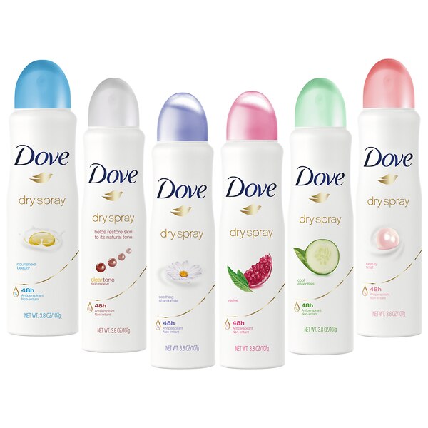 Dove Advanced Care 48-Hour Antiperspirant & Deodorant Dry Spray, Original Clean, 3.8 OZ