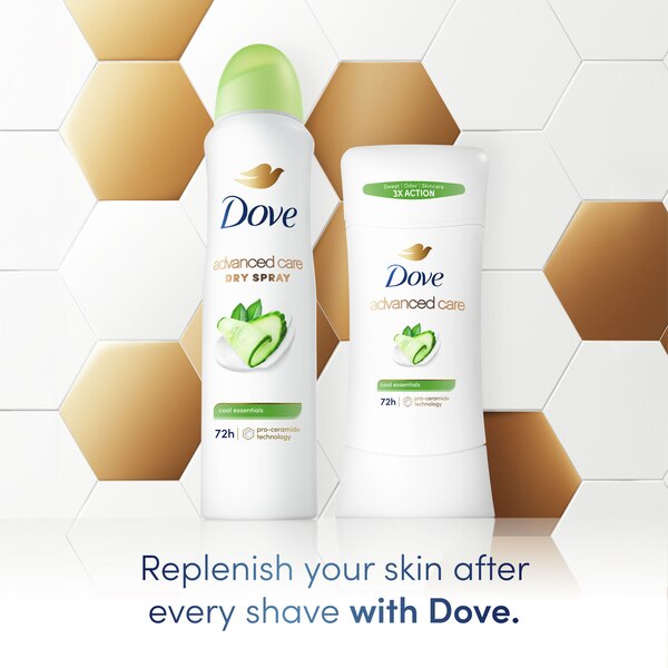 Dove Advanced Care 48-Hour Antiperspirant & Deodorant Stick, Cool Essentials