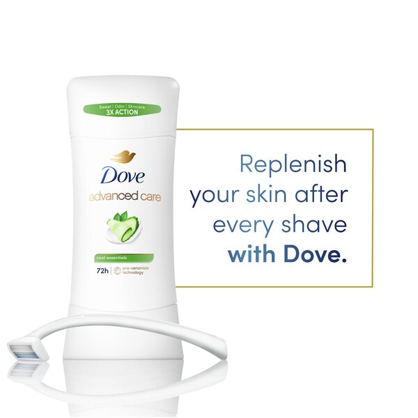 Dove Advanced Care 48-Hour Antiperspirant & Deodorant Stick, Cool Essentials
