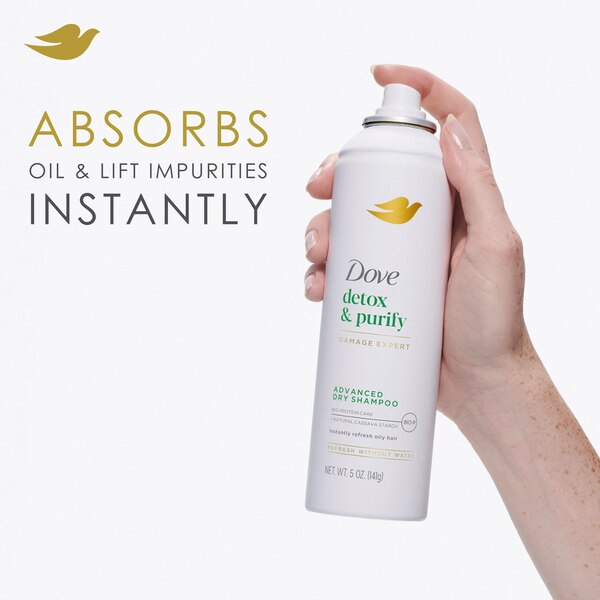 Dove Care Between Washes Detox & Purify Dry Shampoo, 5 OZ