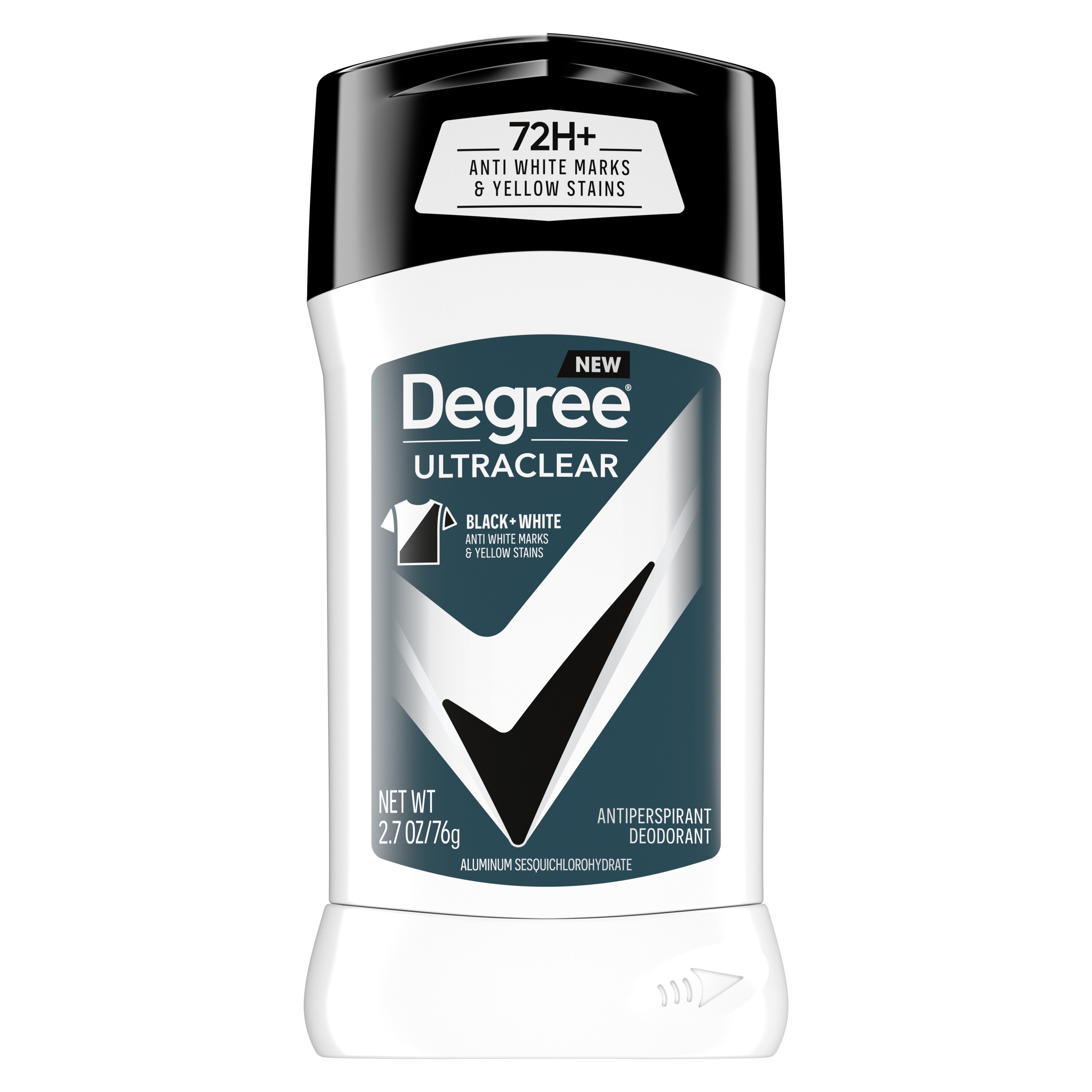 Degree Men Antiperspirant & Deodorant Stick 72-Hour Advanced Motionsense, Black + White, 2.7 OZ