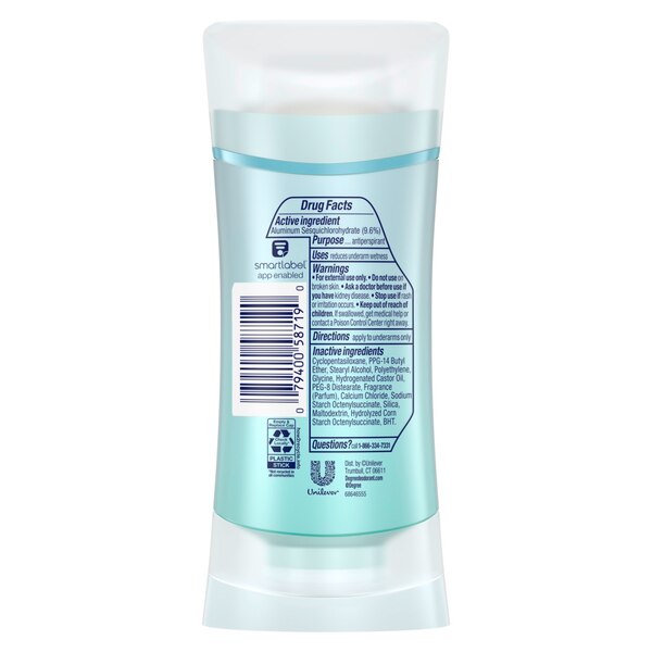 Degree Ultraclear 72-Hour Black + White Antiperspirant & Deodorant Stick, 2.6 OZ
