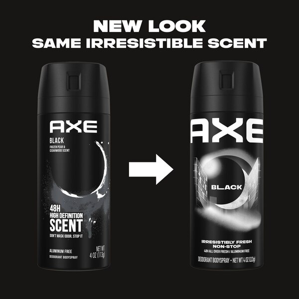 AXE 48-Hour Deodorant Body Spray, Black, 4 OZ