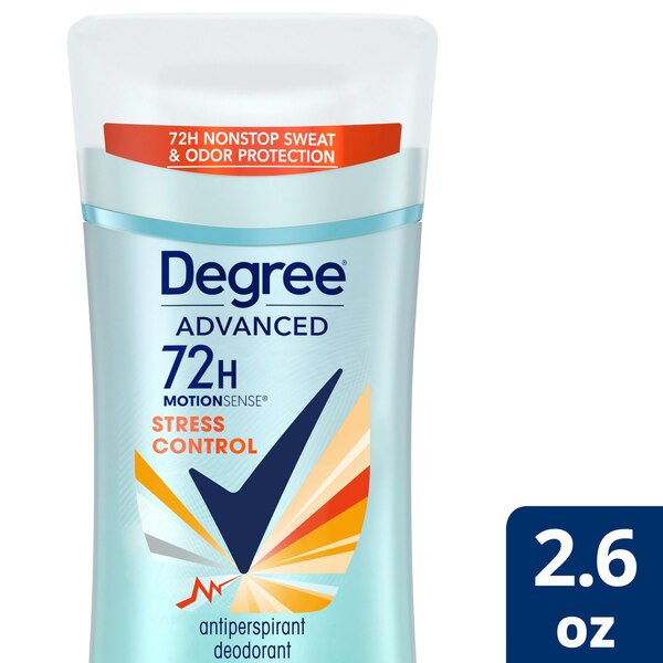 Degree Advanced 72-Hour Stress Control Antiperspirant & Deodorant Stick, 2.6 OZ