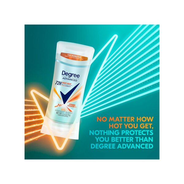 Degree Advanced 72-Hour Stress Control Antiperspirant & Deodorant Stick, 2.6 OZ