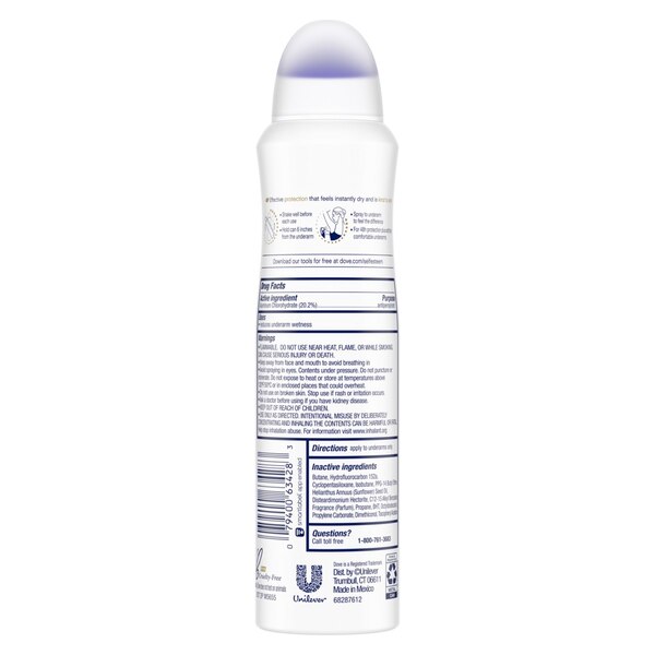 Dove Advanced Care 48-Hour Antiperspirant & Deodorant Dry Spray, Sheer Fresh, 3.8 OZ