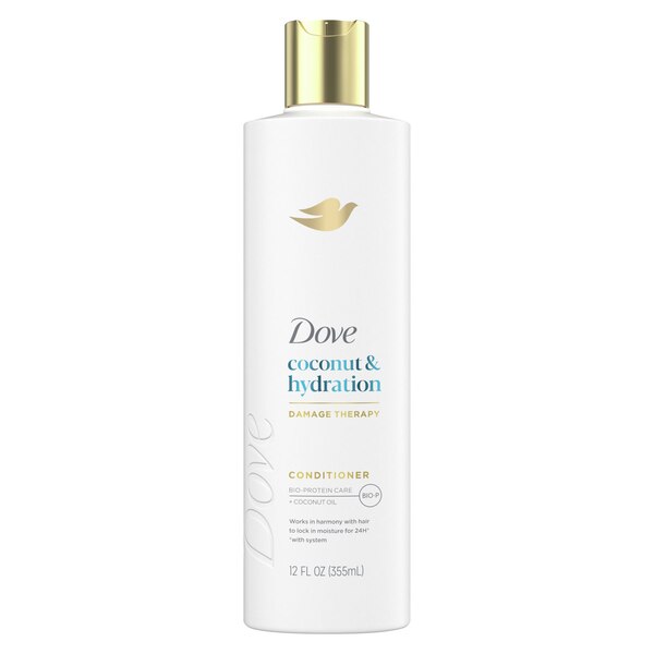 Dove Coconut & Hydration Damage Therapy Conditioner, 12 OZ