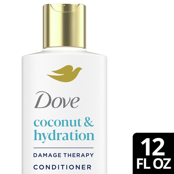 Dove Coconut & Hydration Damage Therapy Conditioner, 12 OZ