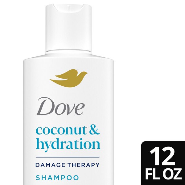 Dove Coconut & Hydration Damage Therapy Shampoo, 12 OZ