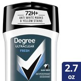 Degree Ultraclear 72-Hour Black + White Antiperspirant & Deodorant Stick, Fresh, 2.7 OZ, thumbnail image