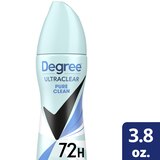 Degree Ultraclear 72-Hour Black + White Antiperspirant & Deodorant Dry Spray, Pure Clean, 3.8 OZ, thumbnail image