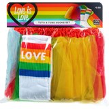ABG Love is Love Adult Tutu & Tube Socks Set, One Size, thumbnail image