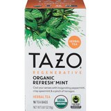 Tazo Herbal Caffeine-Free Refresh Mint Tea Bags For a Refreshing Beverage, 20 ct, thumbnail image