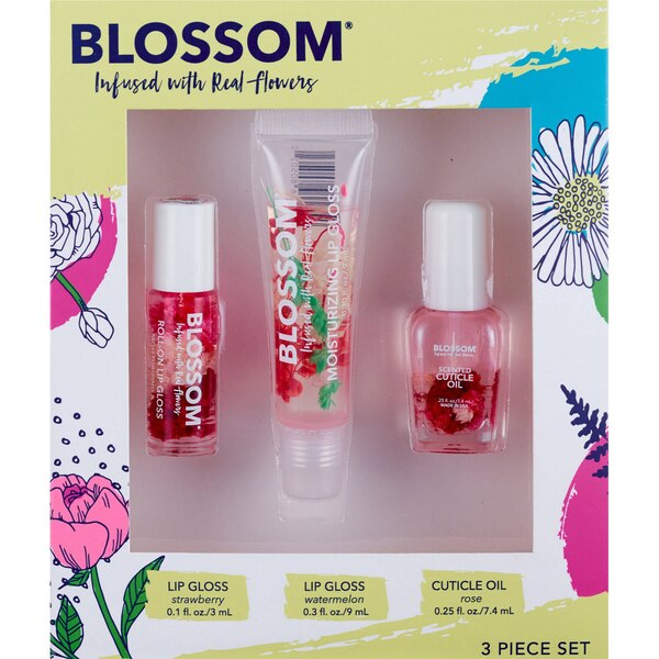 Blossom Lip Gloss & Cuticle Oil Set