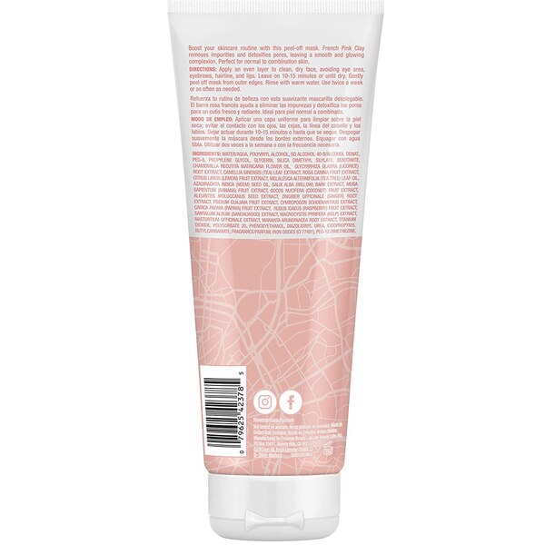 Freeman French Pink Clay Peel-off Mask, 6 OZ