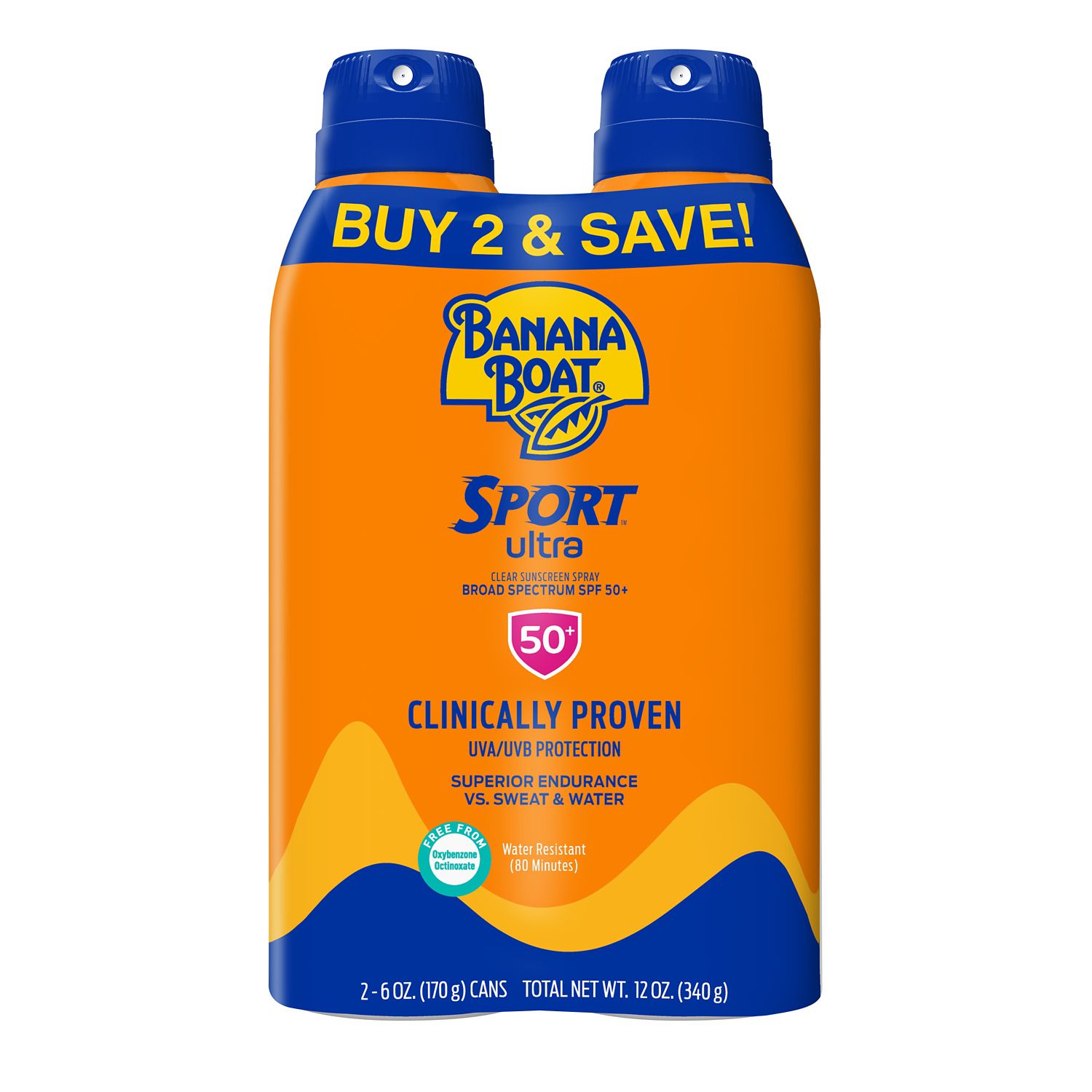 Banana Boat Ultra Sport Clear Sunscreen Spray, 12 OZ