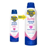 Banana Boat Baby Mineral SPF 50 Enriched Sunscreen Spray, 6 OZ, thumbnail image 3 of 8