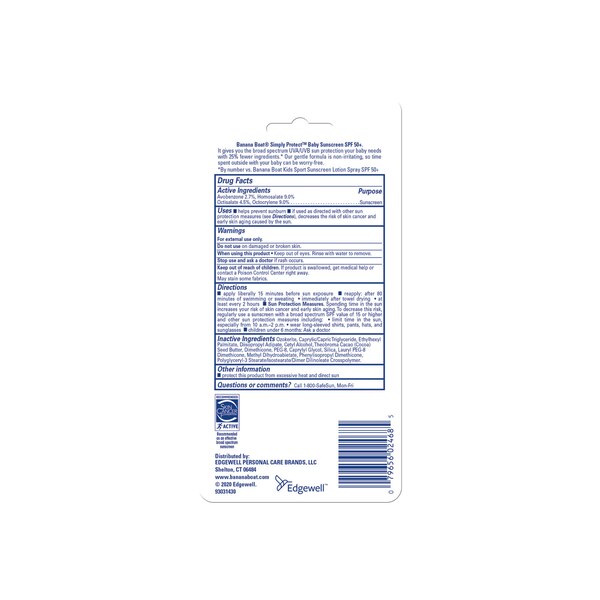 Banana Boat Simply Protect Baby SPF 50 Sunscreen Stick, 0.5 OZ